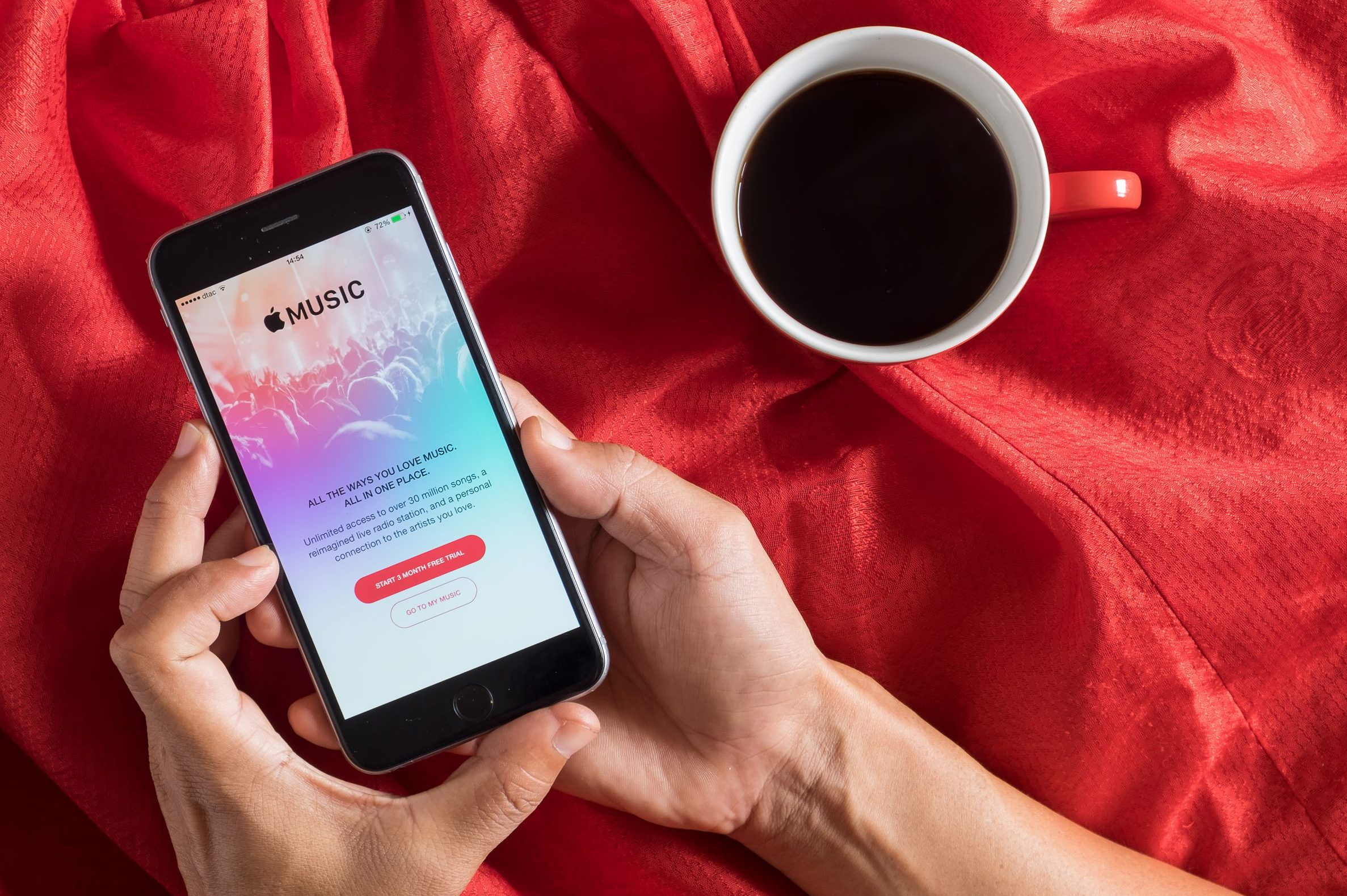 Music streaming via smartphone